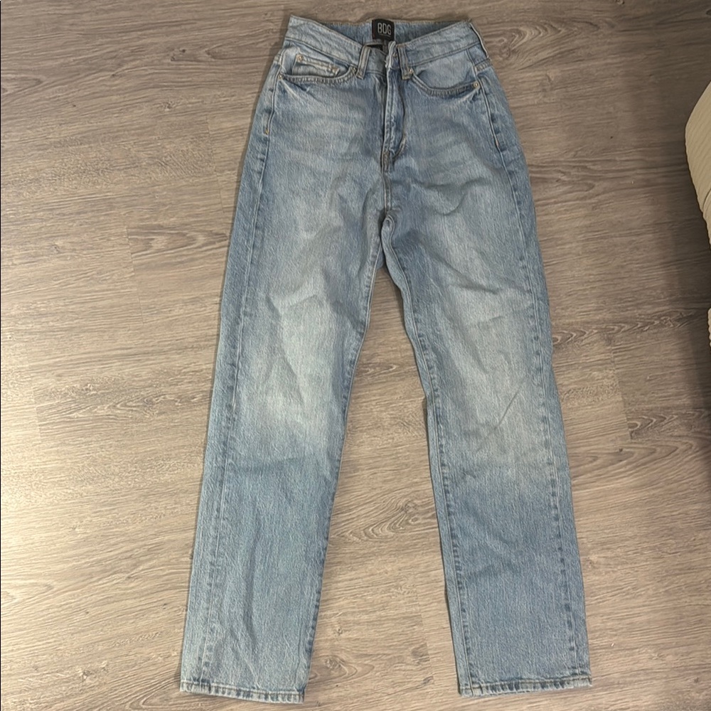 BDG Blue Straight Jeans High-Waisted Vintage Style